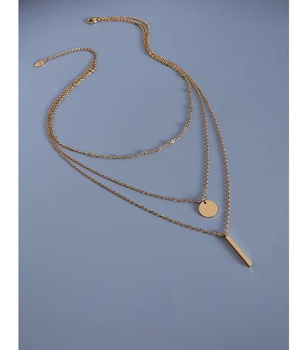 Gold_Tri_Layer_Necklace_For_Women